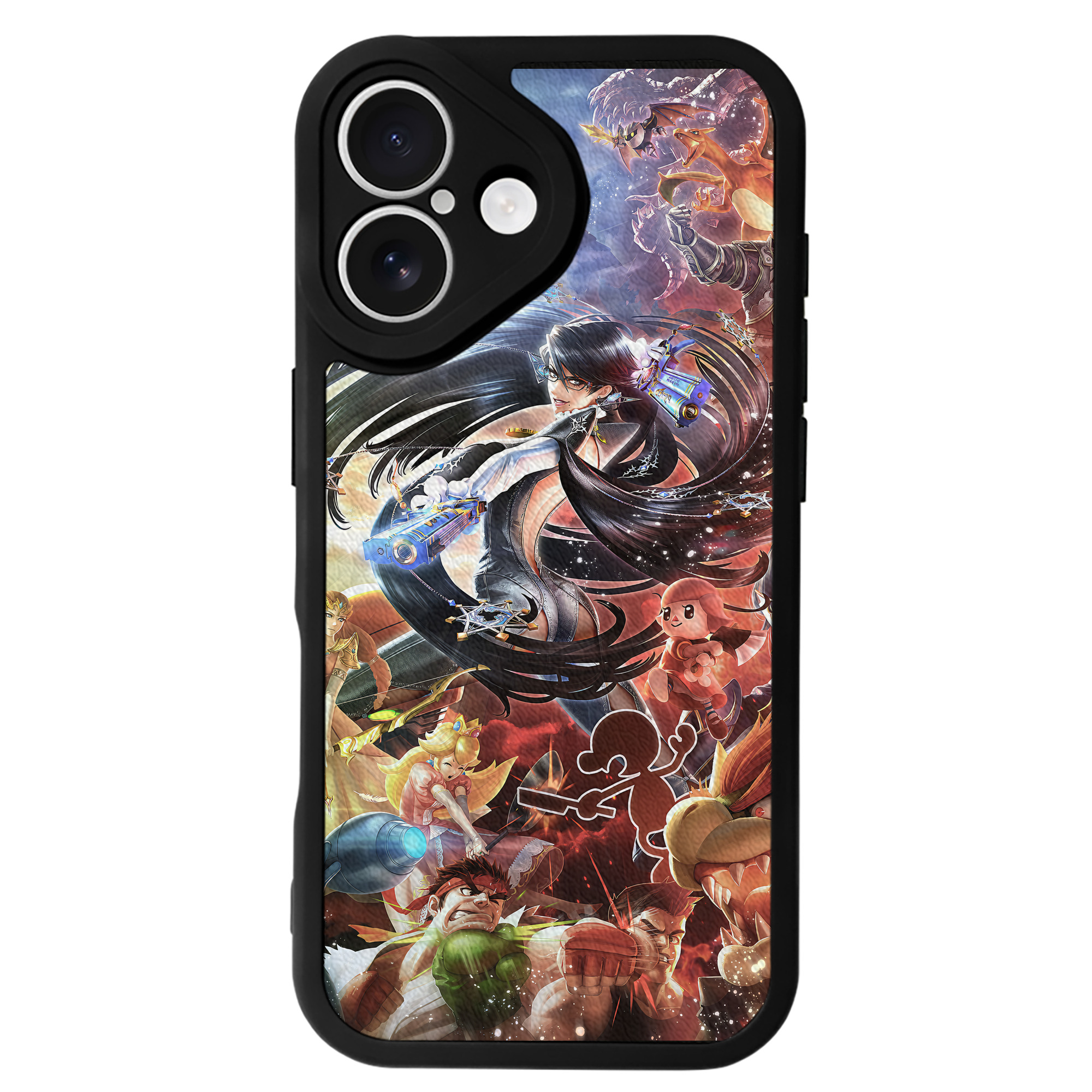（画像用） ポケットモンスター Pokémon 【iPhone 16シリーズ対応】シリコンスマホケース（レザー調） 材質：シリコン